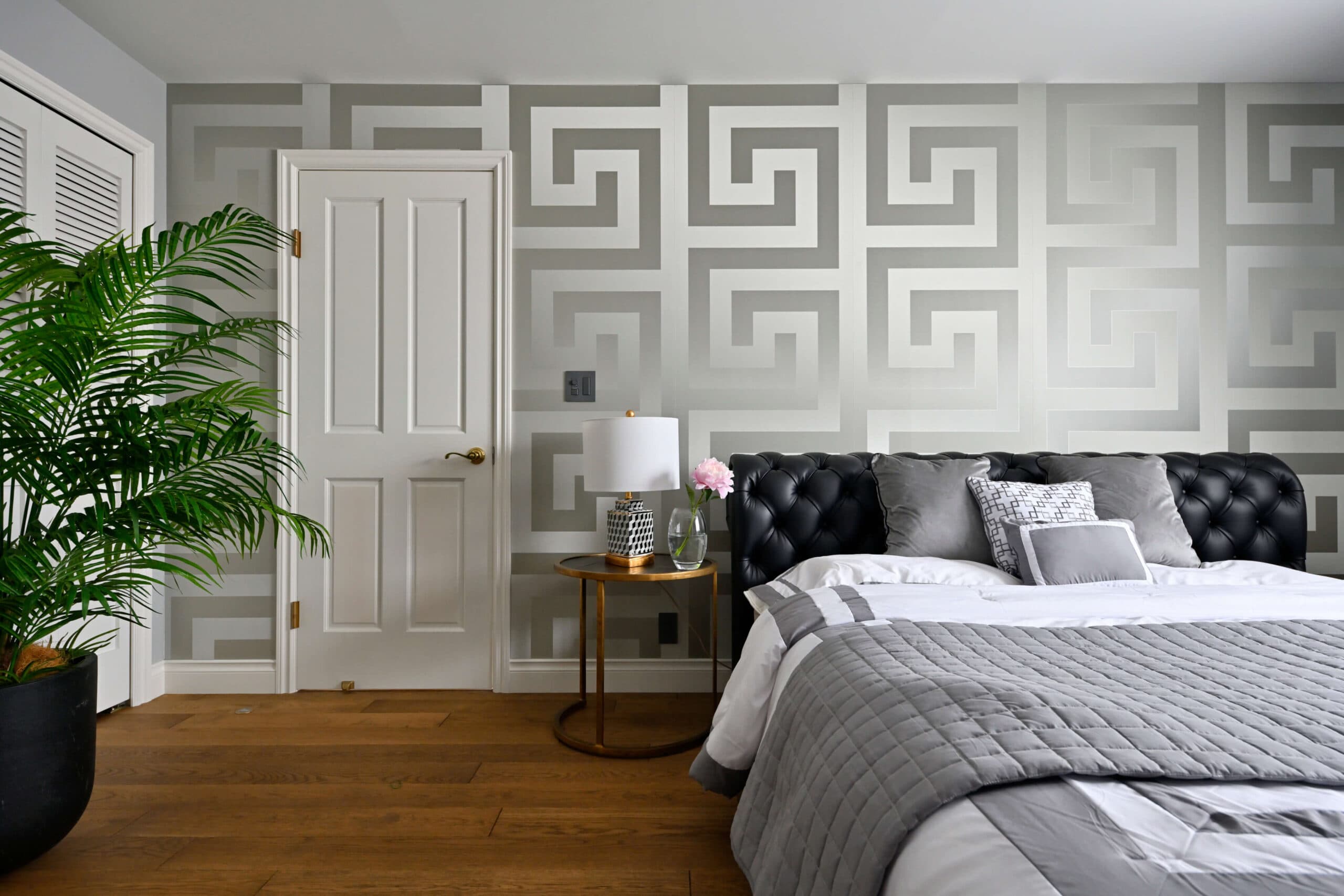 海外デザインのリノベーションの寝室